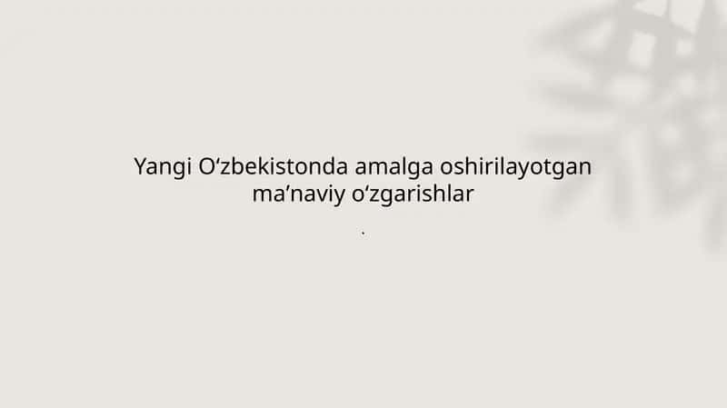 Maʼnaviy taraqqiyot
