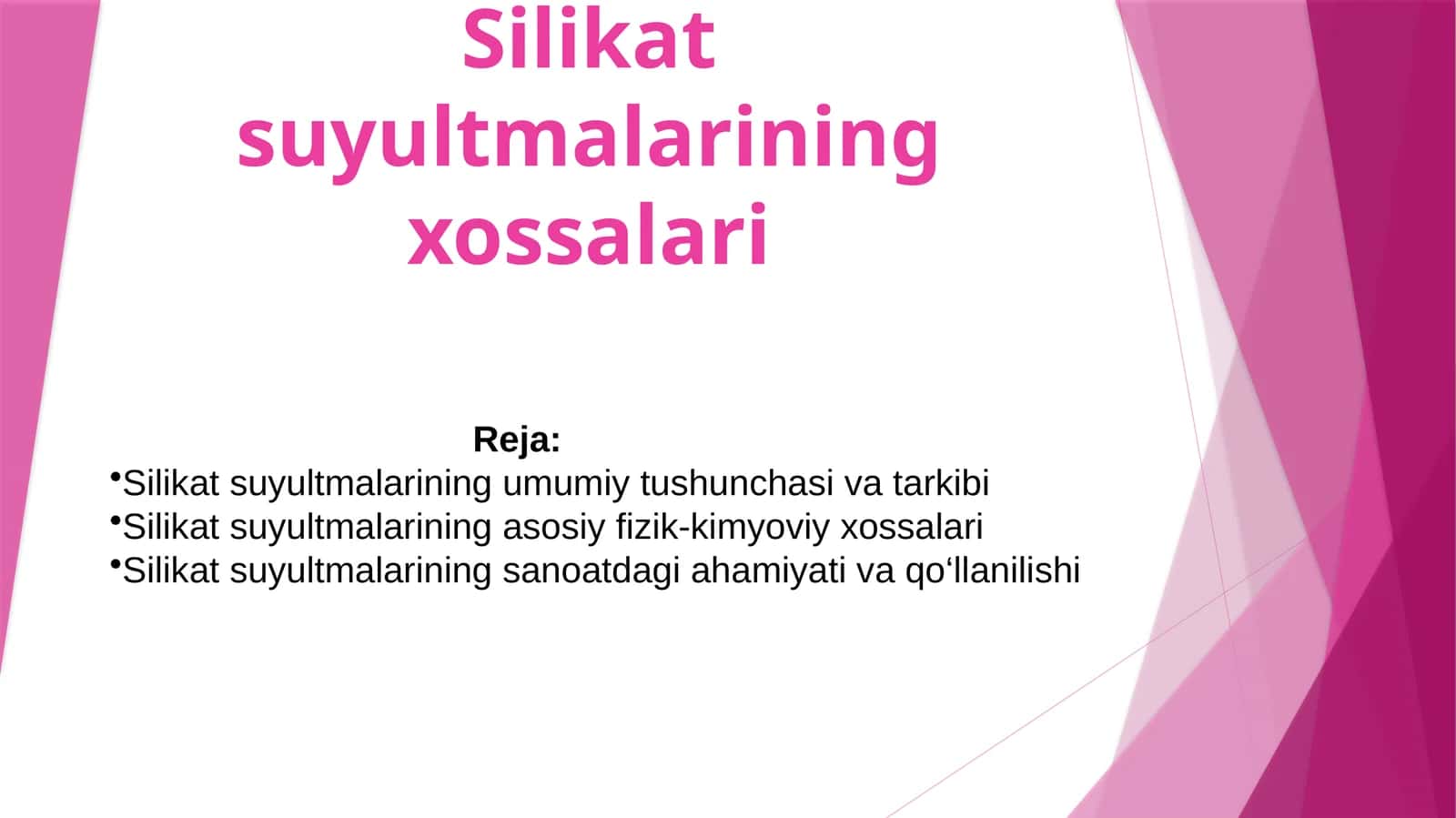 Silikatsuyultmalariningxossalari