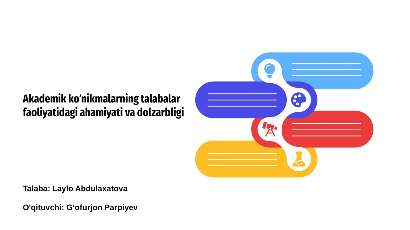 Akademik koʻnikmalarning talabalar faoliyatidagi ahamiyati va dolzarbligi