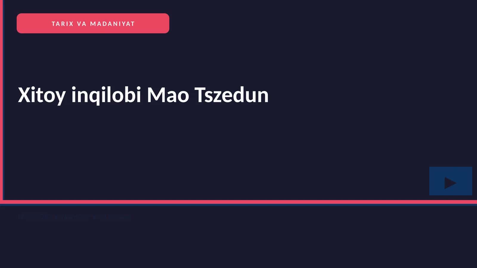 Xitoy inqilobi Mao Tszedun