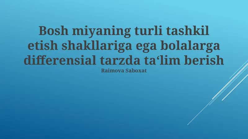 Muvaffaqiyatli differentsiallash misollari