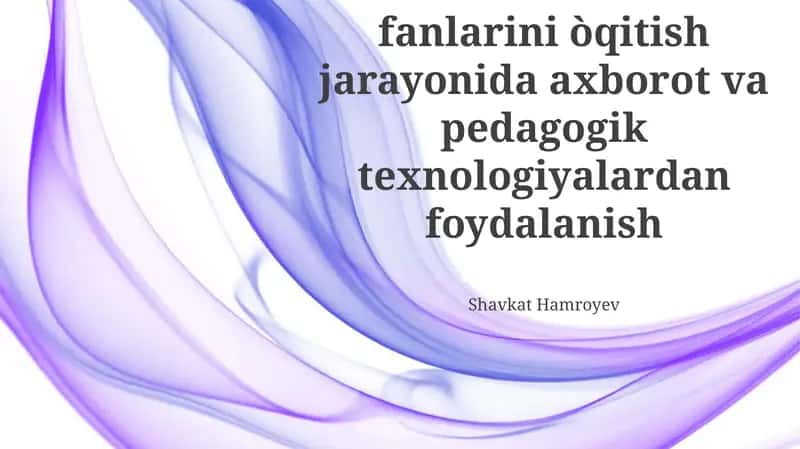Maxsus ta'lim uchun axborot texnologiyalari
