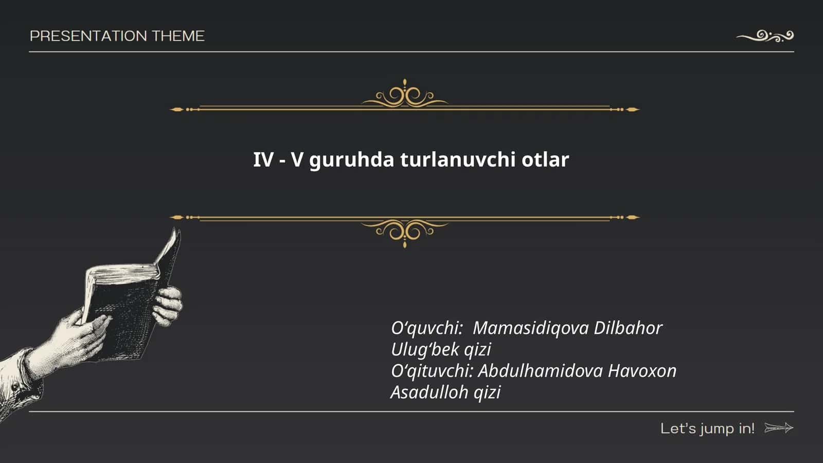 IV - V guruhda turlanuvchi otlar