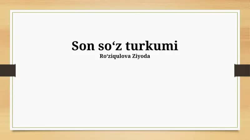 Ot kesimlarining tarjimasiga oid masalalar
