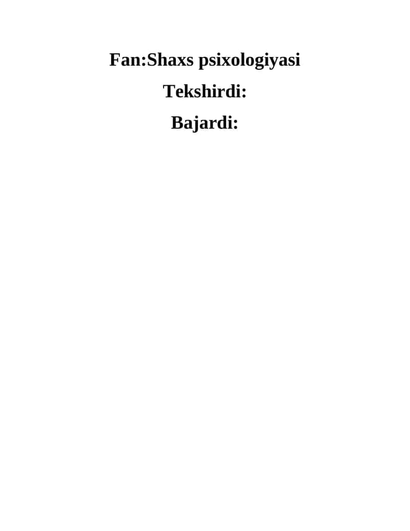 "KATTA BESHLIK " SOʻROVNOMASI.