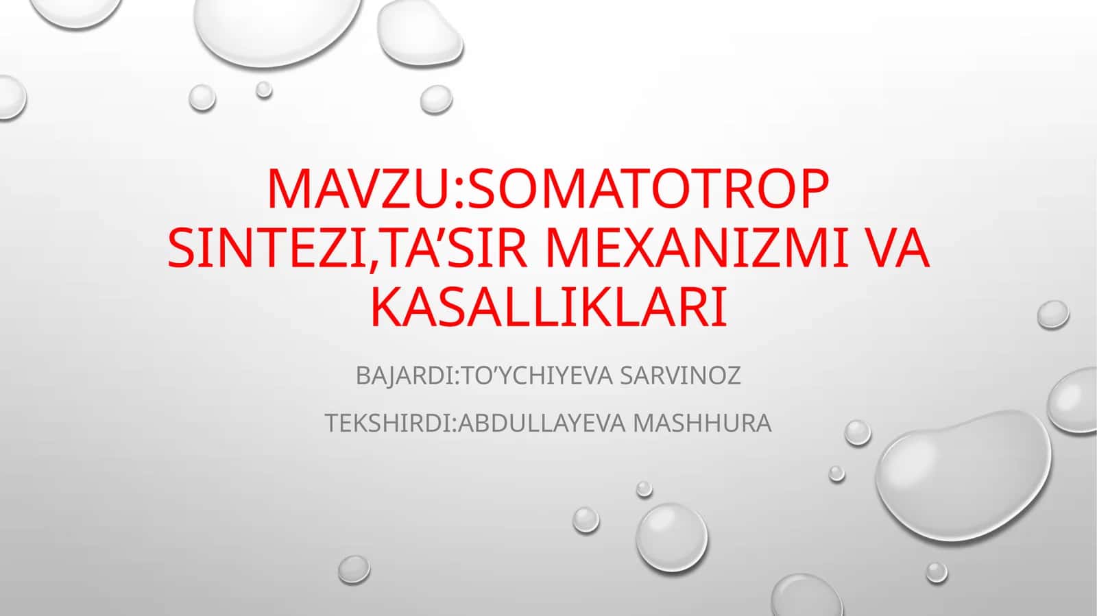 Somatotrop Gormoni(STG)
