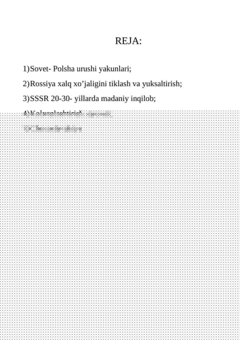 Sovet-Polsha urushi yakunlari