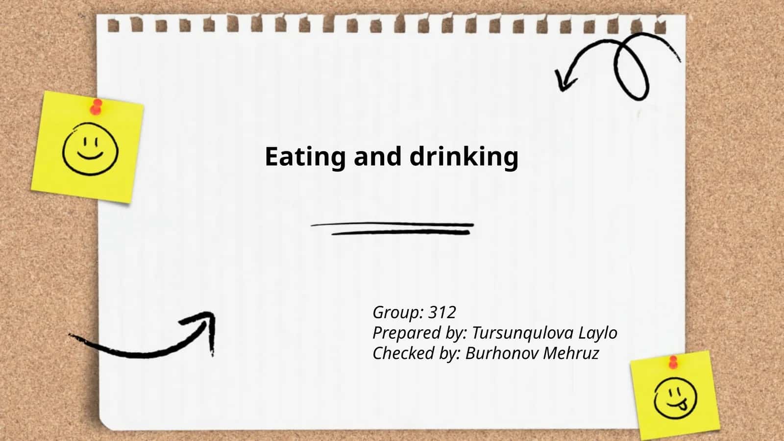 Eating and Drinking