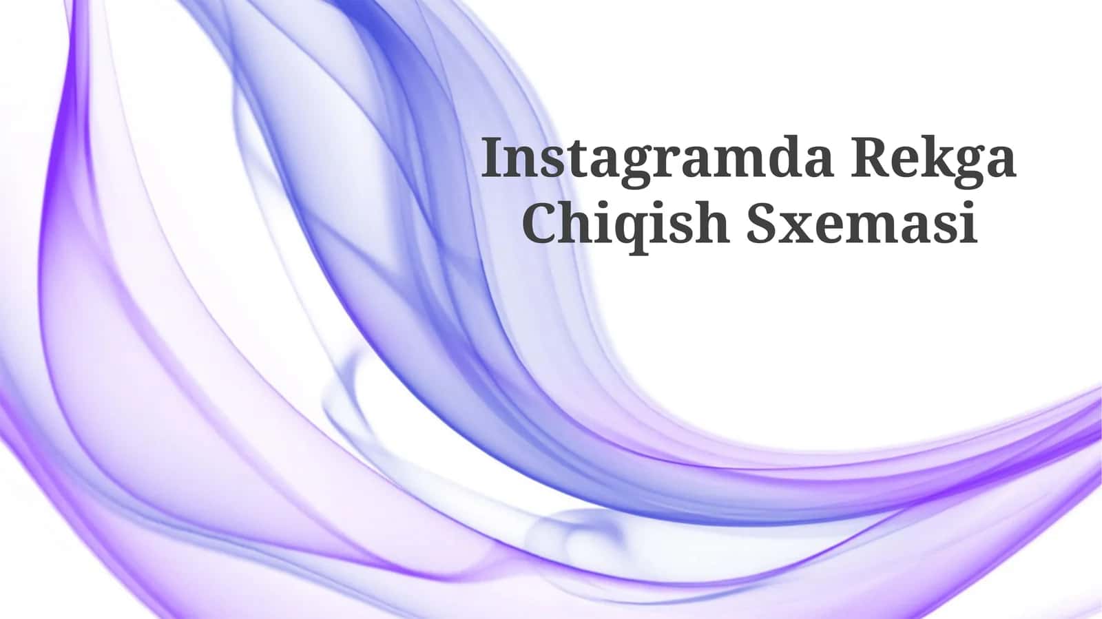 Instagramda Reklam Chiqish Sxemasi