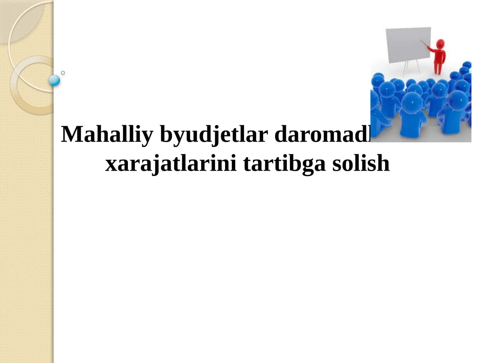 Mahalliy byudjetlardagi omadlar va xarajatlarini tartibga solish
