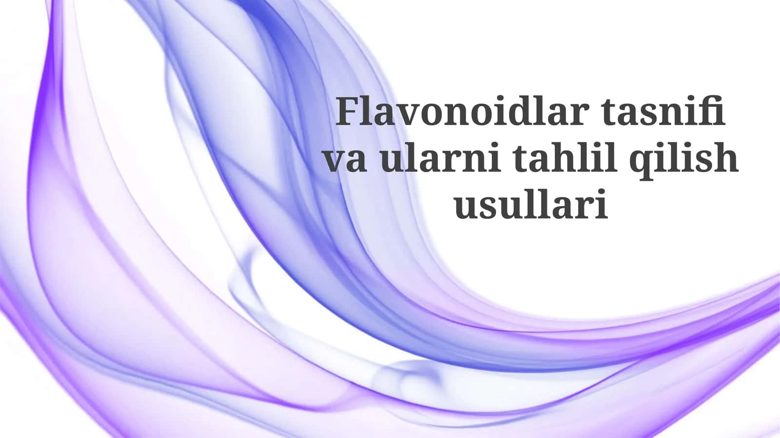 Flavonoidlar