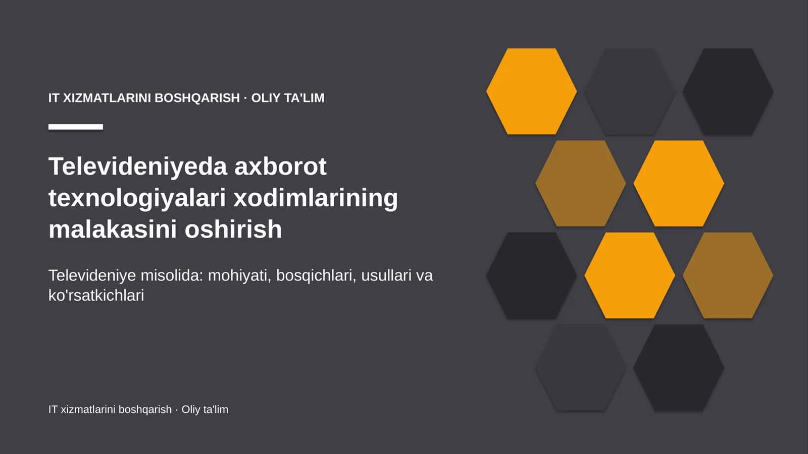 televideniyeda axborot texnologiyalari xodimlarining malakasini oshirish 6146