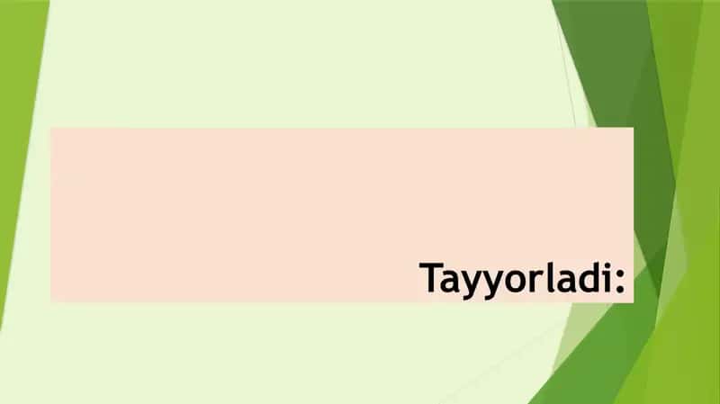 Taqdimot. Mavzu: Turizmda joylashtirish va ovqatlantirish sektori.