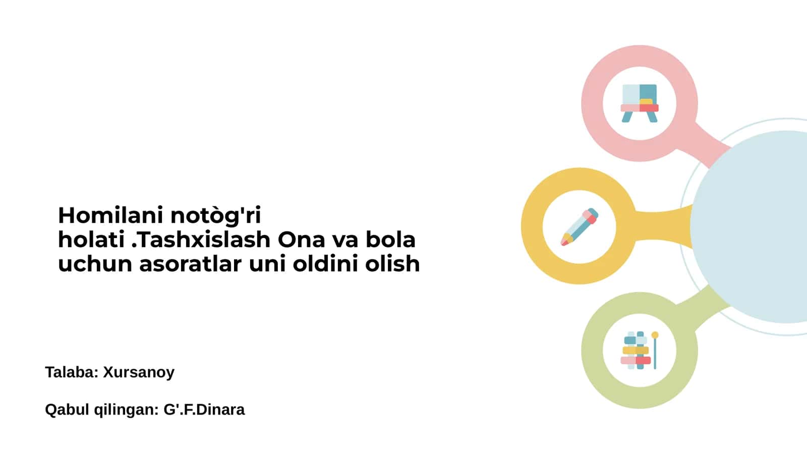 Homilani notòg'ri holati .Tashxislash Ona va bola uchun asoratlar uni oldini olish