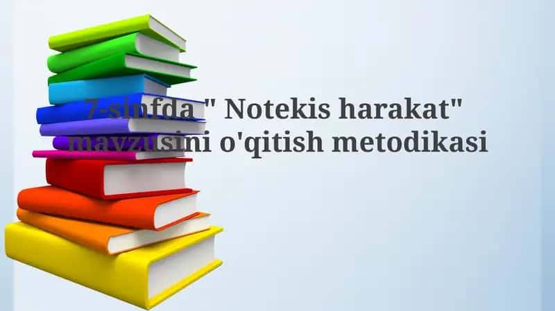 Notekisharakat o'qitish metodikasi