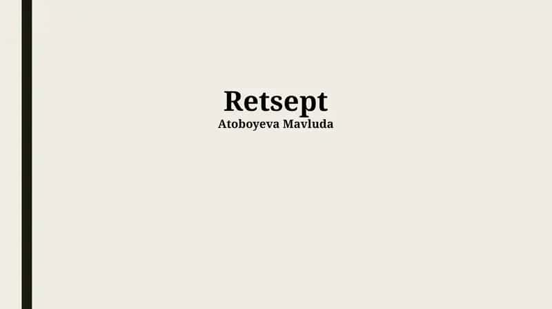 Retsept