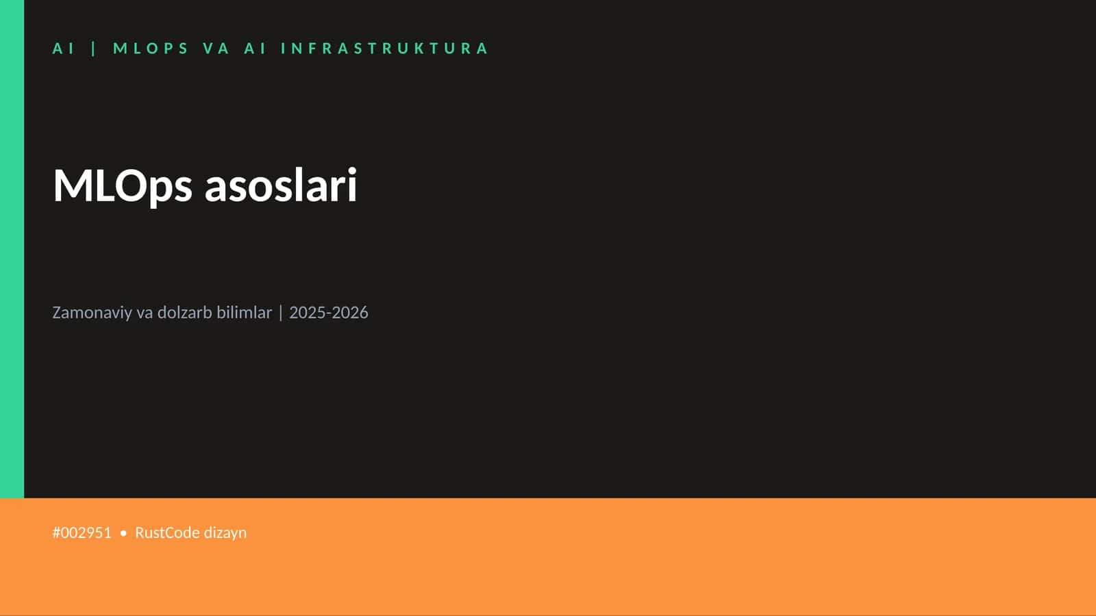 MLOps asoslari