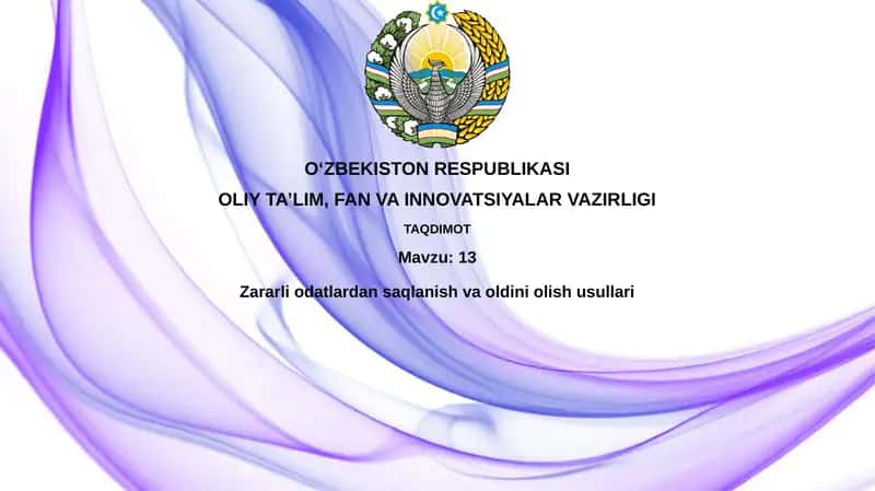 Zararli odatlardan qochish yo'llari