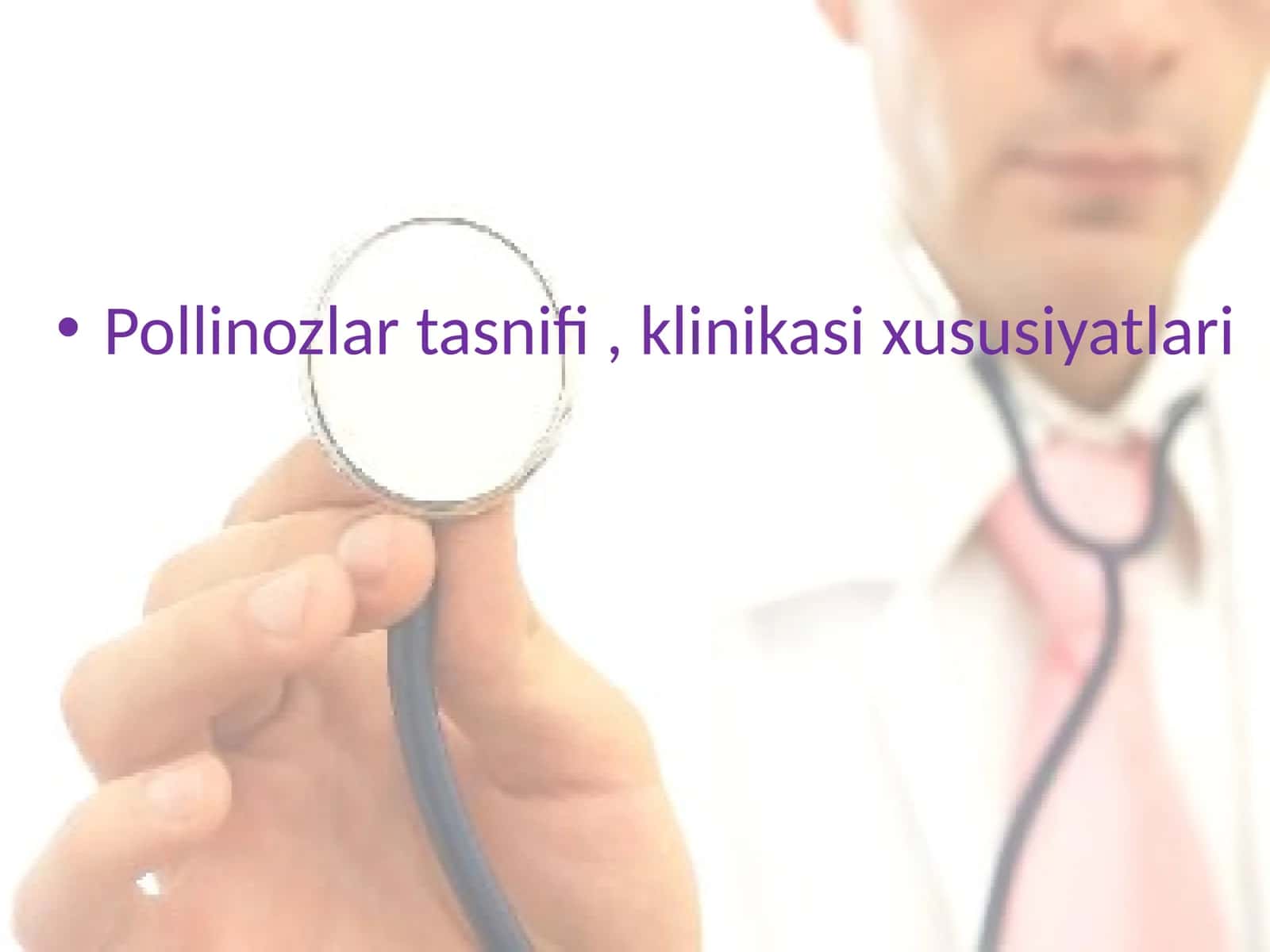 Pollinozlar tasnifi, klinikasixususiyatlari