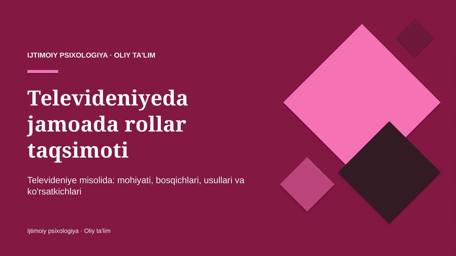 televideniyeda jamoada rollar taqsimoti 7032