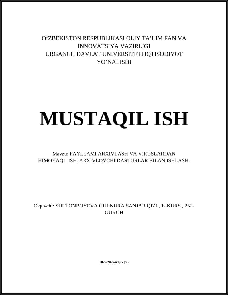 Arxiv formatlari va ularning solishtirilishi