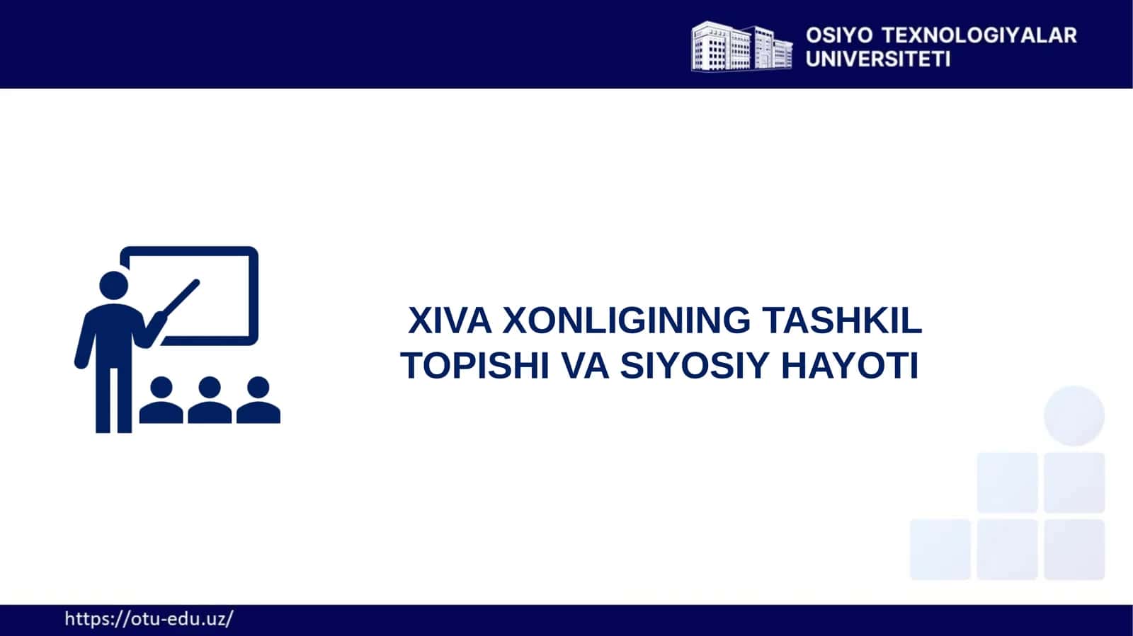 XIVA XONLIGINING TASHKIL TOPISHI VA SIYOSIYHAYOTI