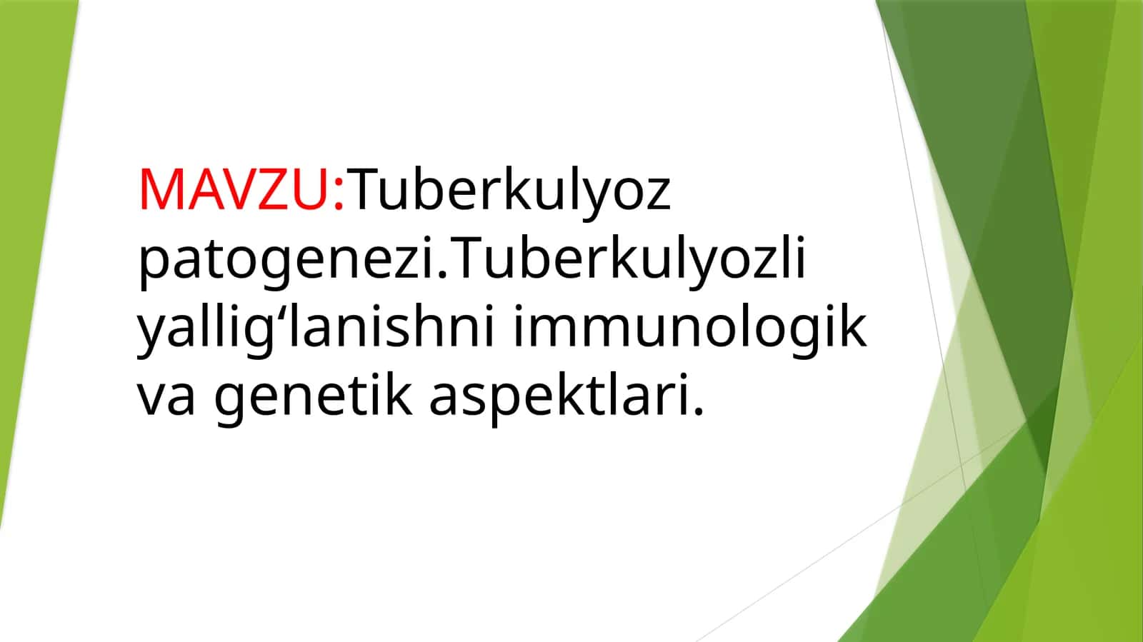Tuberkulyoz patogenezi