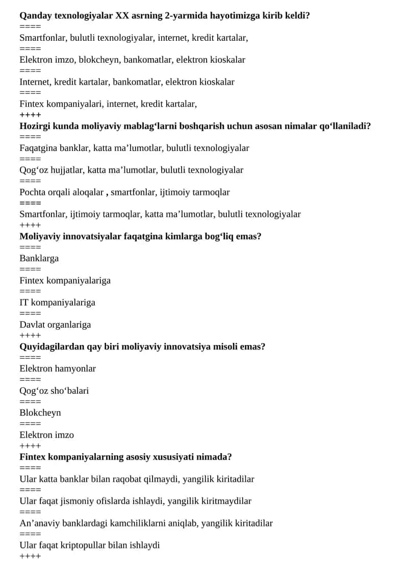 Qanday texnologiyalar XX asrdagi hayotimizga kirib keldi?