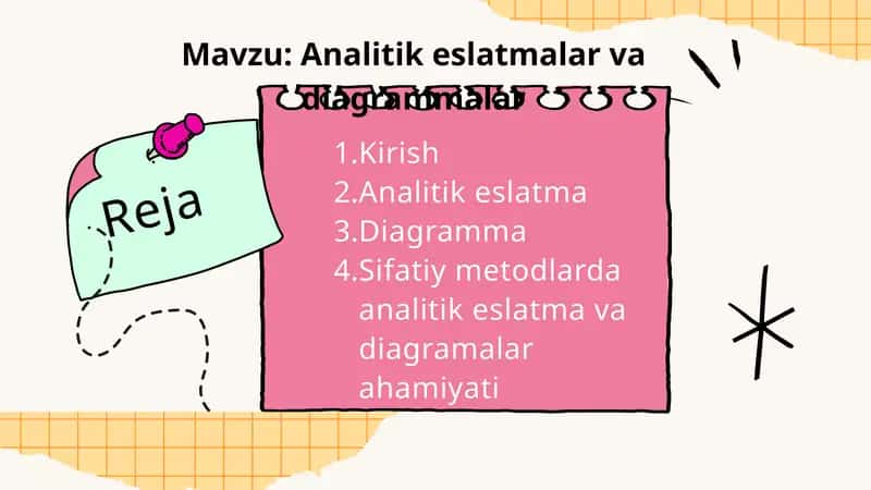 Analitik eslatmalar va diagrammalar