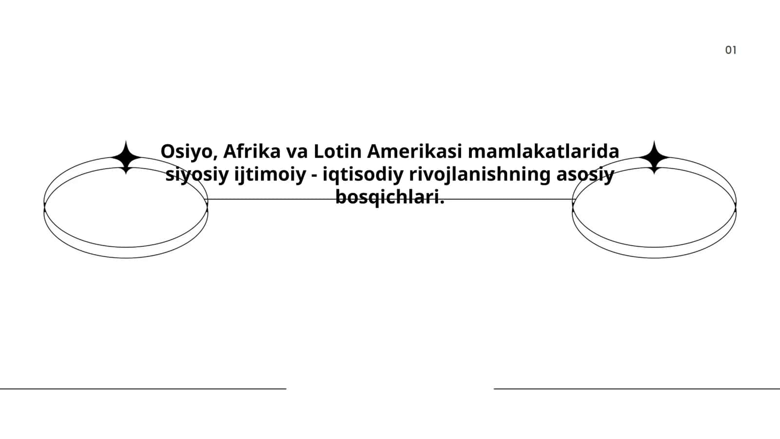 Osiyo, Afrika va Lotin Amerikasi mamlakatlarida siyosiy ijtimoiy - iqtisodiy rivojlanishning asosiy bosqichlari