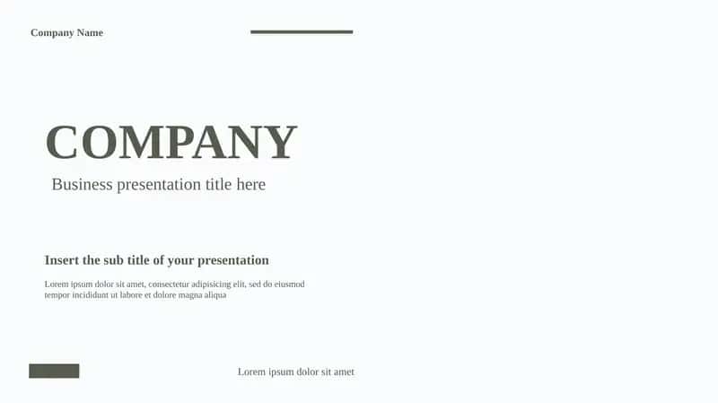 Business presentation