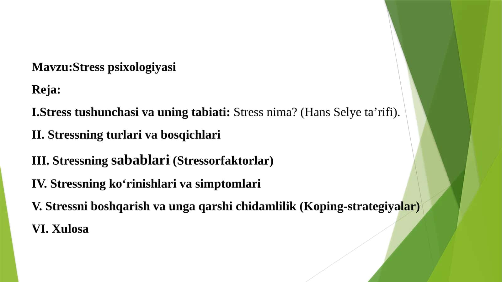 Stress psixologiyasi