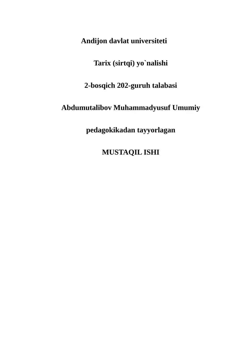 Ta’lim metodlari va vositalarini tahlil qilish va izohlash