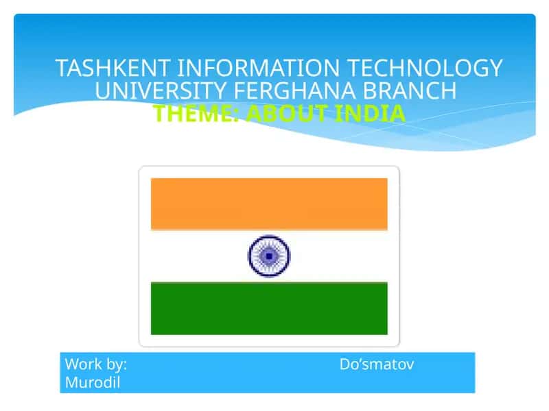 ABOUT INDIA