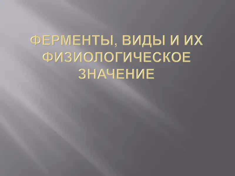 Протеолитичекие ферменты