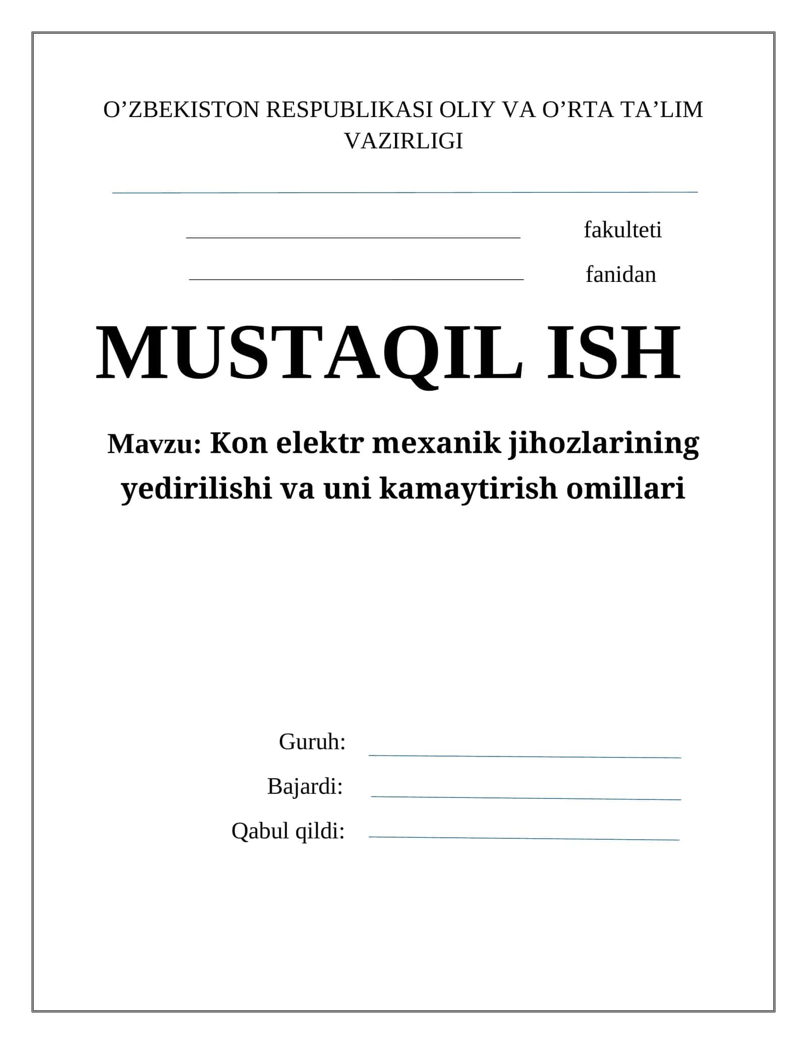 Kon elеktr mехanik jihozlarining yedirilishi va uni kamaytirish omillari