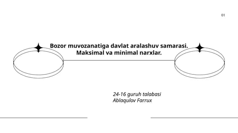 Davlat aralashuvi va bozor muvozanati: nazariy asoslar