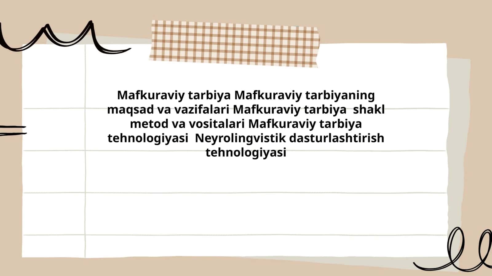 Mafkuraviy tarbiya