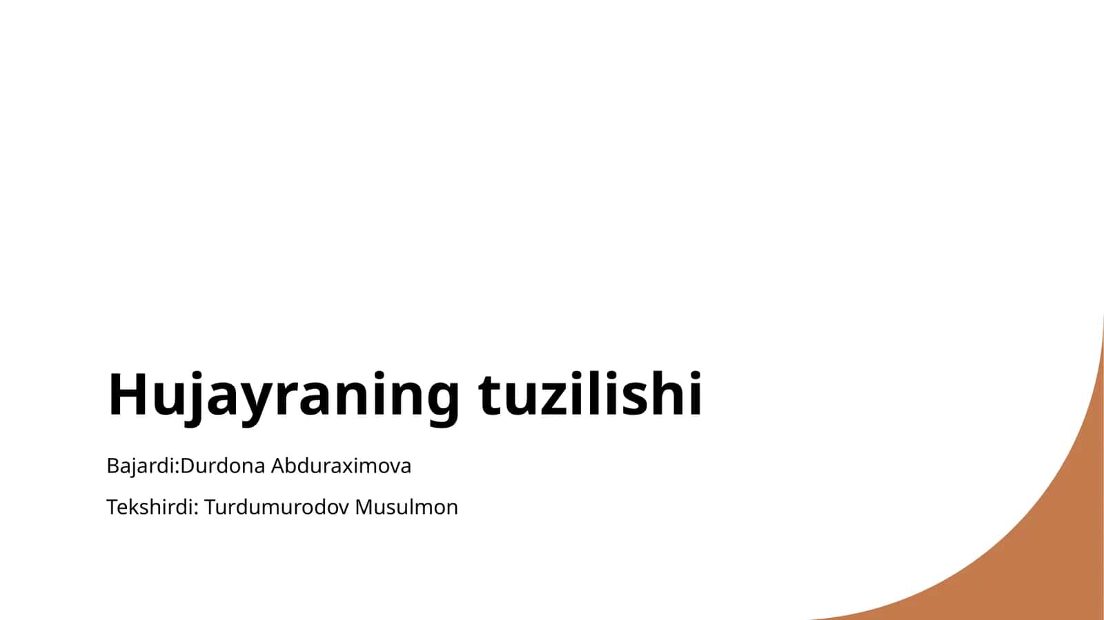 Hujayraningtuzilishi