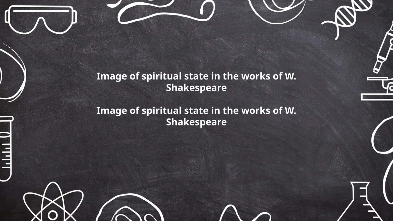 Image of spiritual state in the works of W. Shakespeare