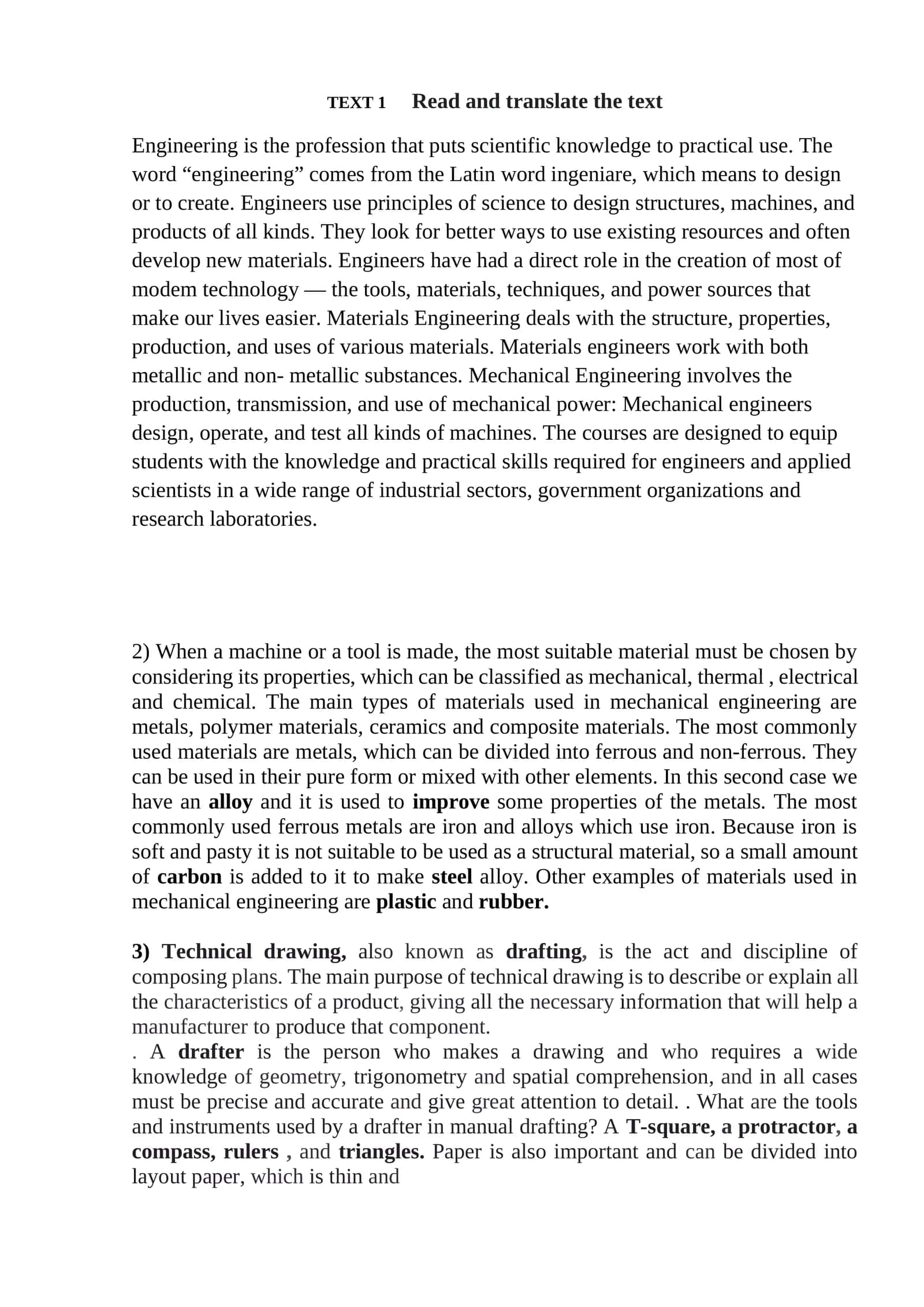 Materials Engineering