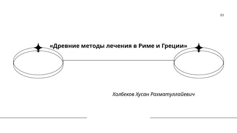 «Древние методы лечения в Риме и Греции»