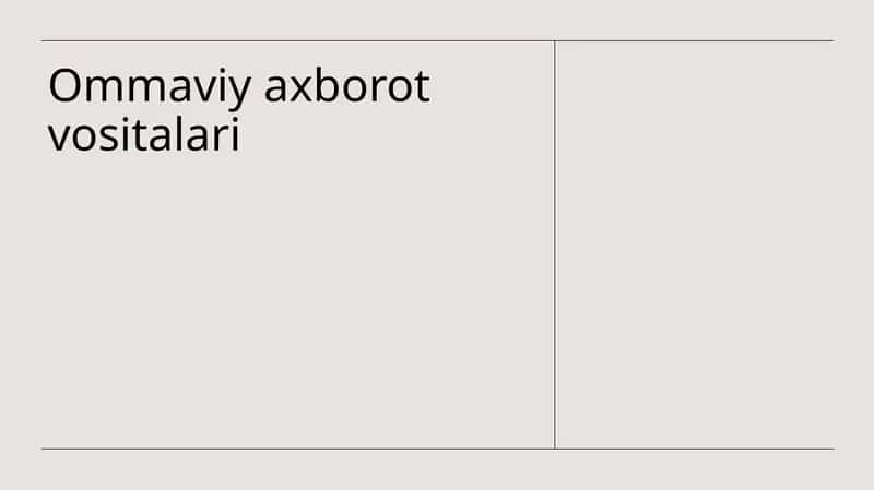 Ommaviy axborot vositalari