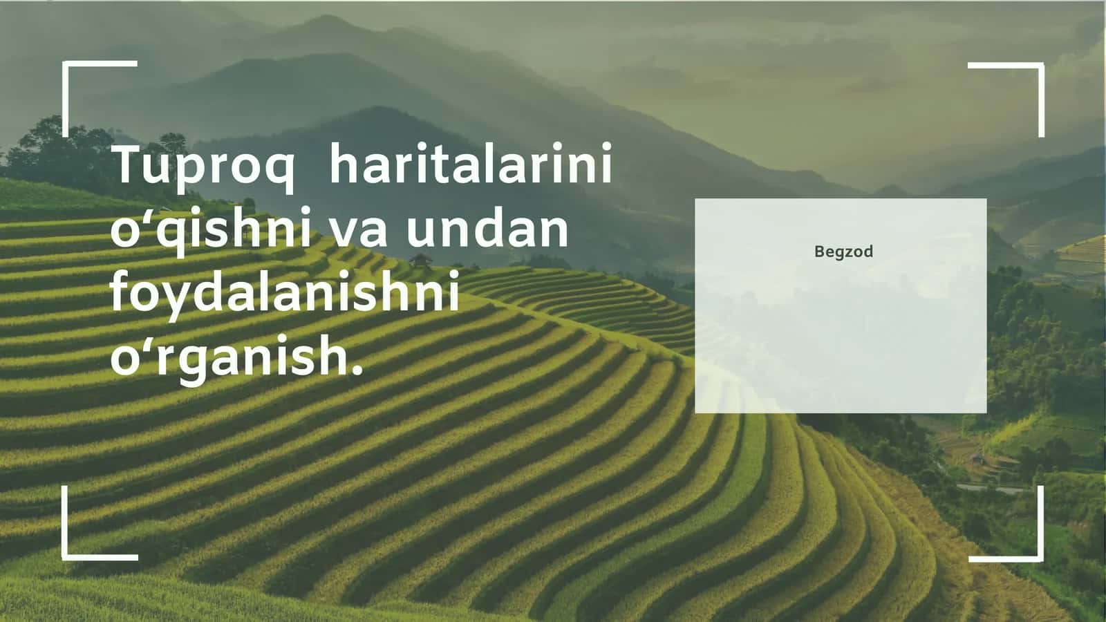 Tuproq haritalari
