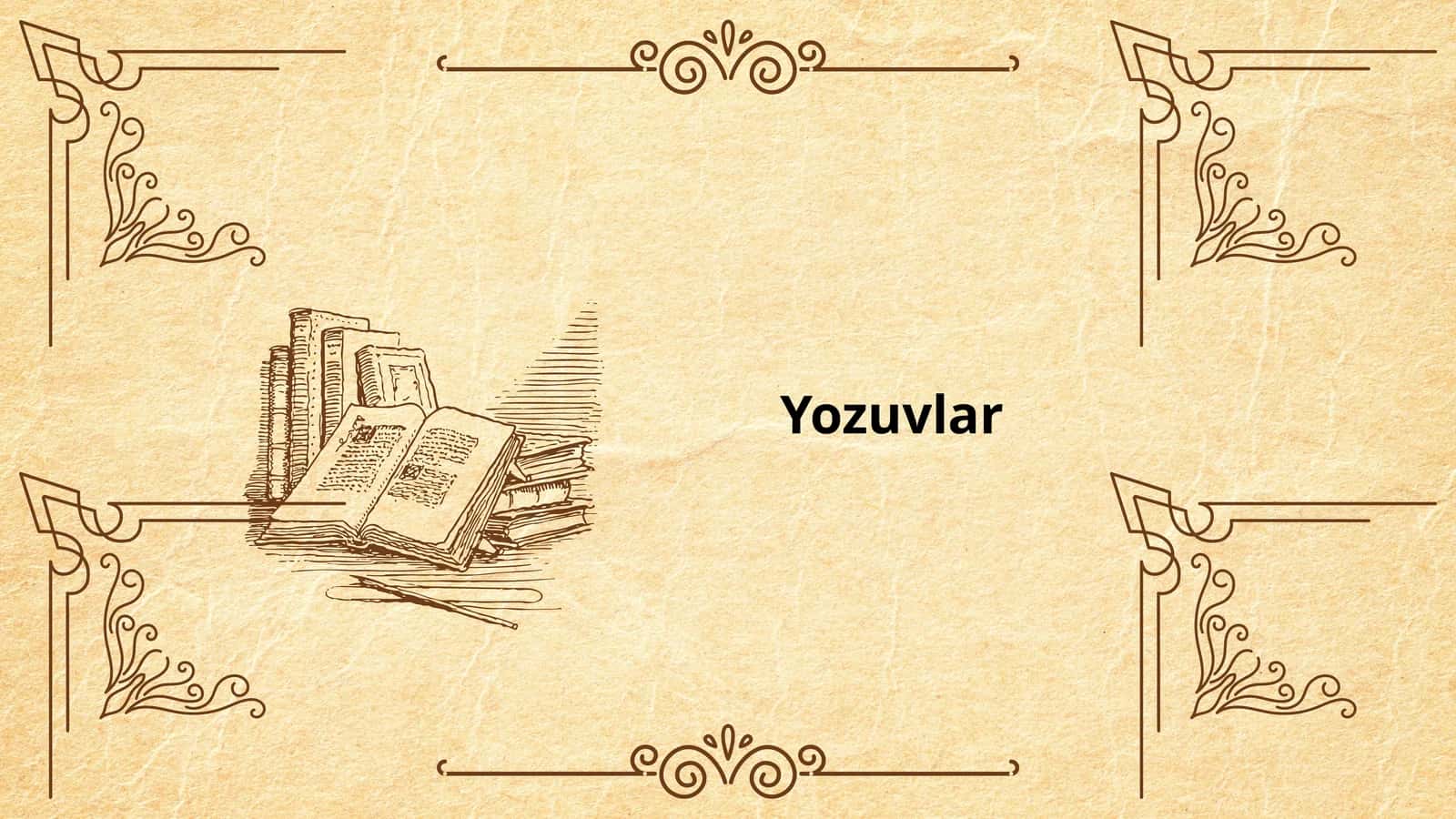 Yozuvlar