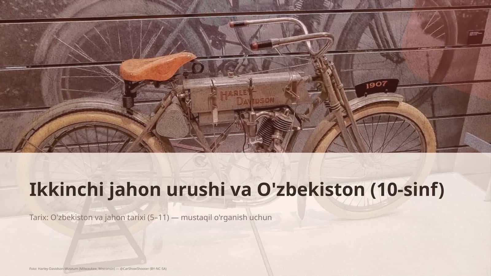 Ikkinchi jahon urushi va O'zbekiston (10-sinf)