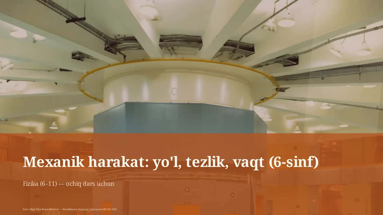 Mexanik harakat: yo'l, tezlik, vaqt (6-sinf)