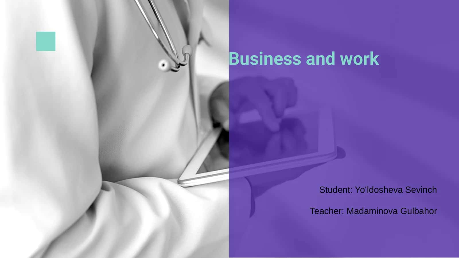 Business and Work