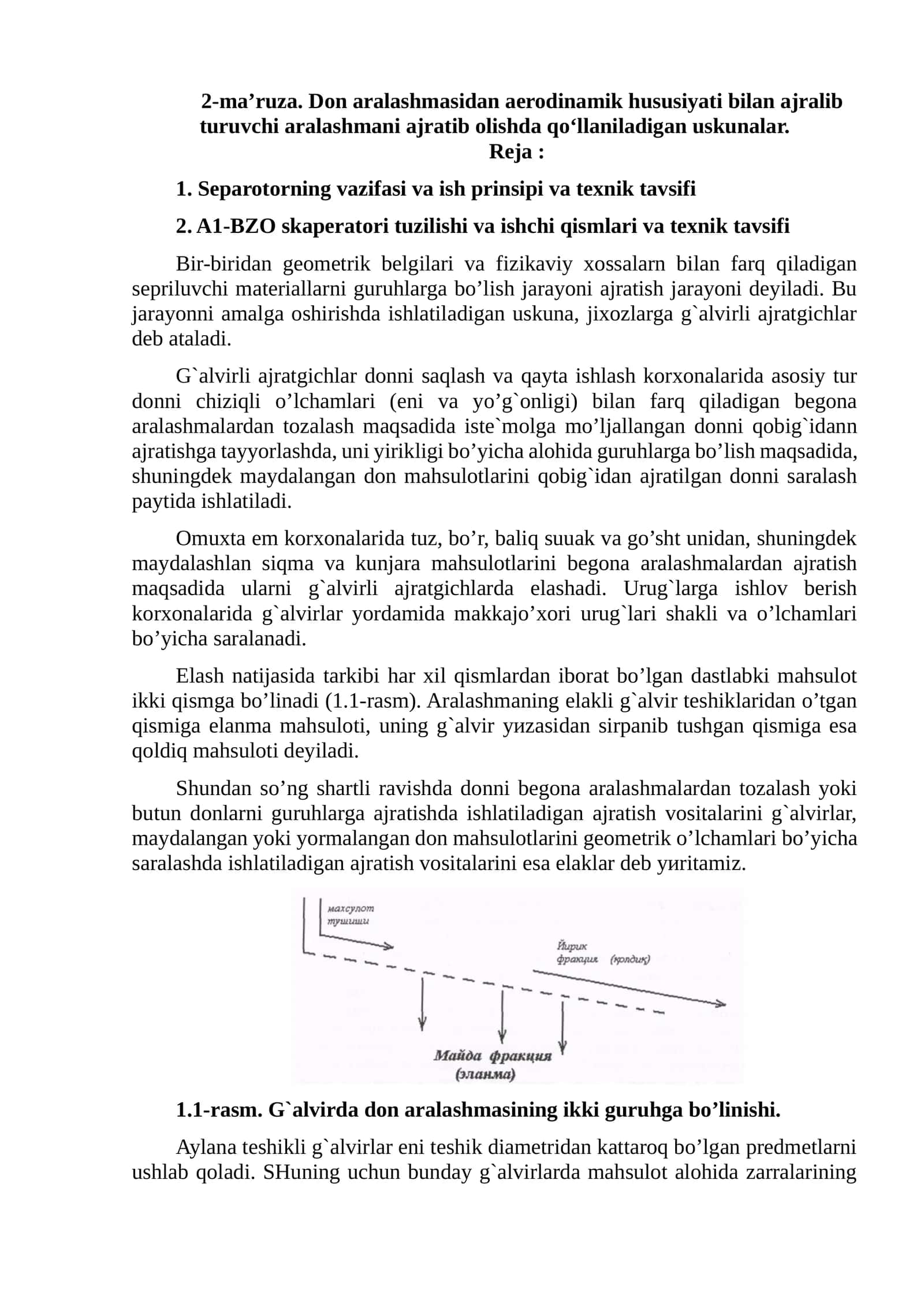 G'alvirli ajratgichlar