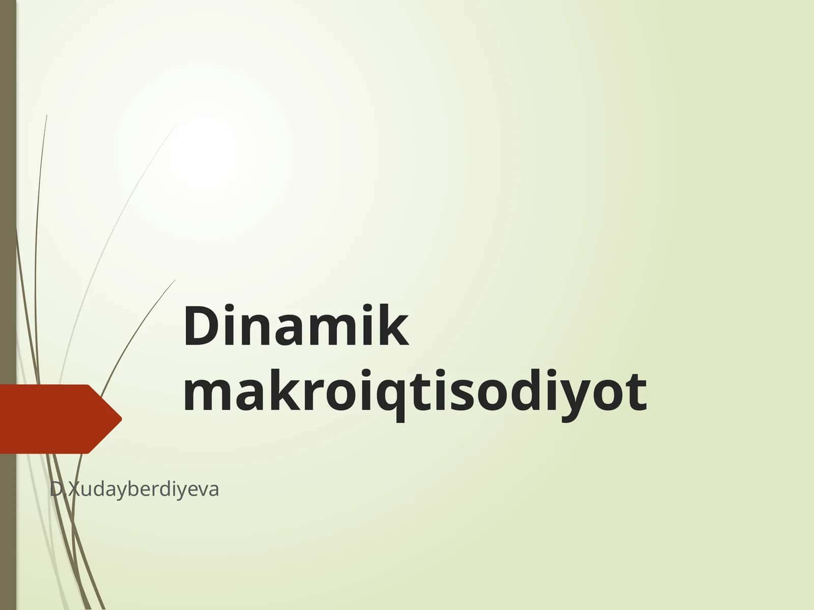 Dinamikmakroiqtisodiyot